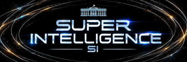 SI orbit banner: official Super Intelligence $SI graphic for posts and headers