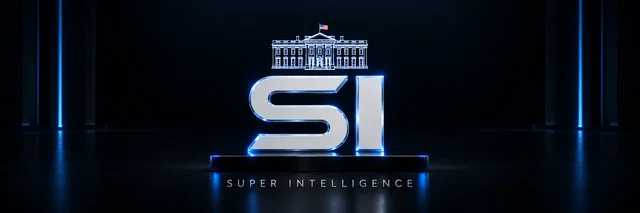 SI stage header: official Super Intelligence $SI graphic for x and telegram header