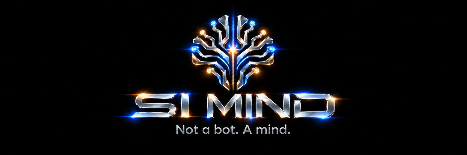 SI MIND logo with the tagline Not a bot. A mind.
